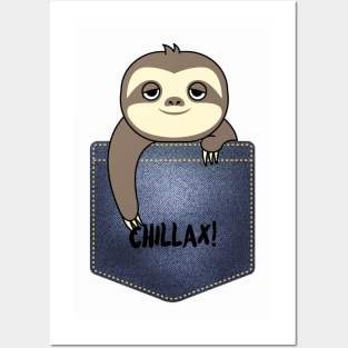 Pocket Chillax Sloth Posters and Art